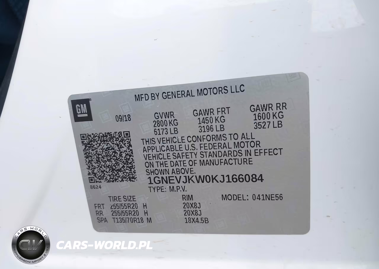 2019 Chevrolet Traverse High Country VIN:1GNEVJKW0KJ166084 - 9