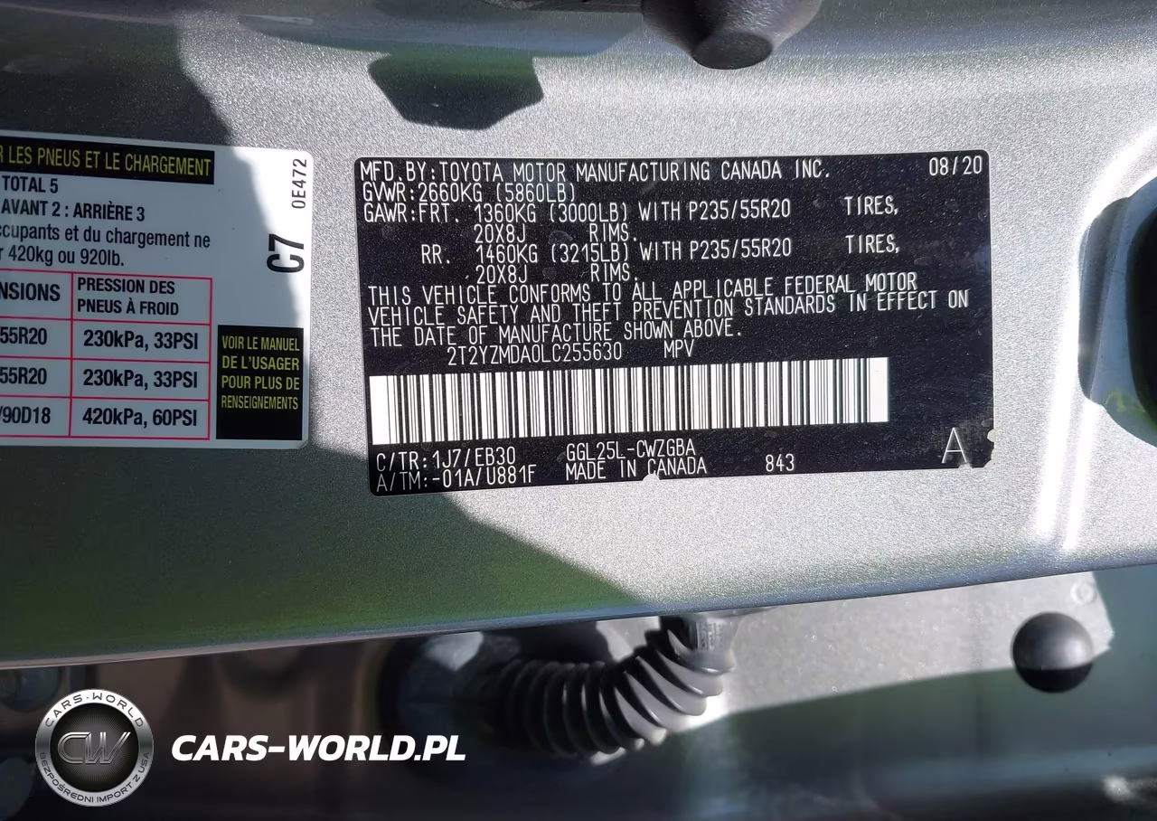 2020 Lexus Rx 350 F Sport Performance VIN:2T2YZMDA0LC255630 - 9