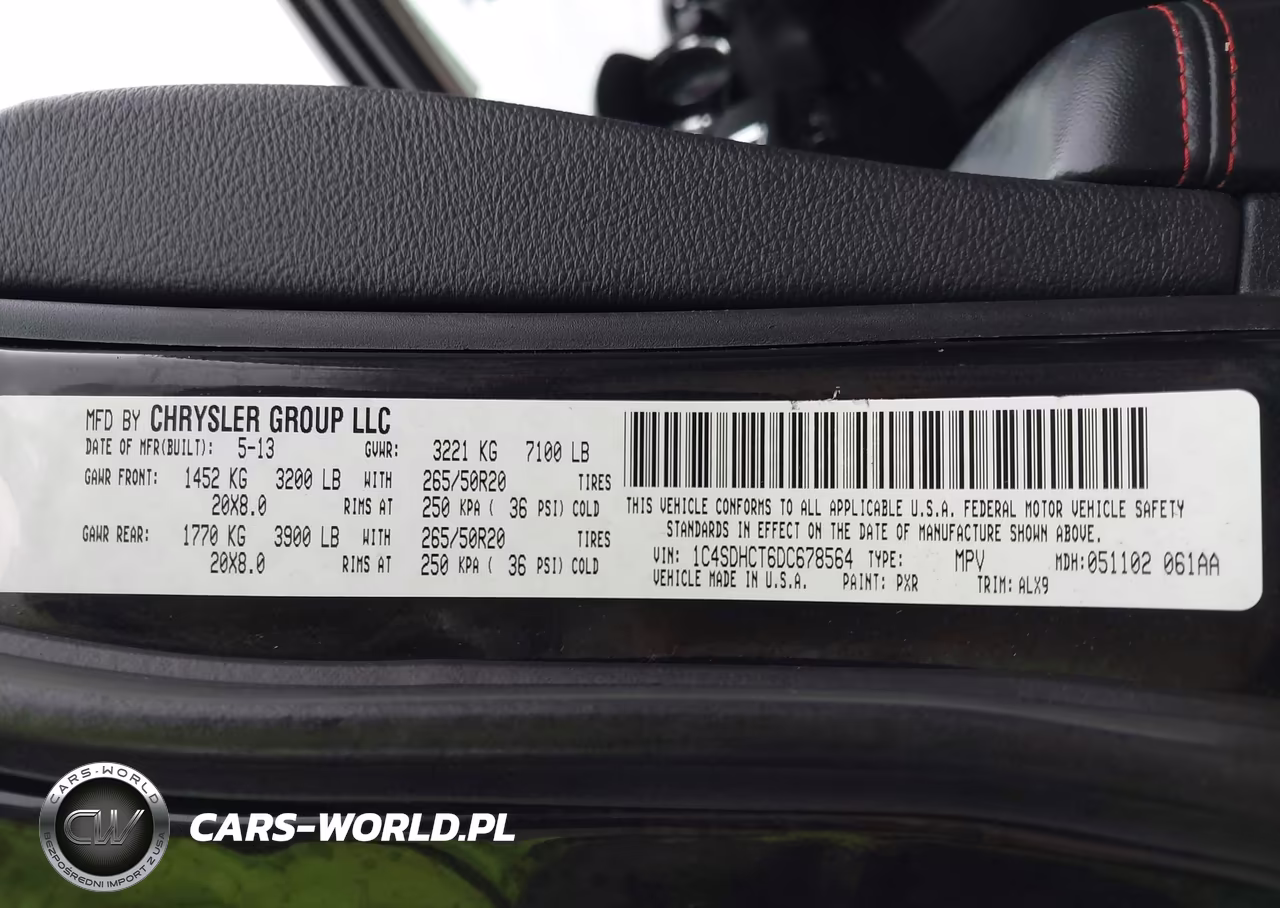 2013 Dodge Durango R-T VIN:1C4SDHCT6DC678564 - 9