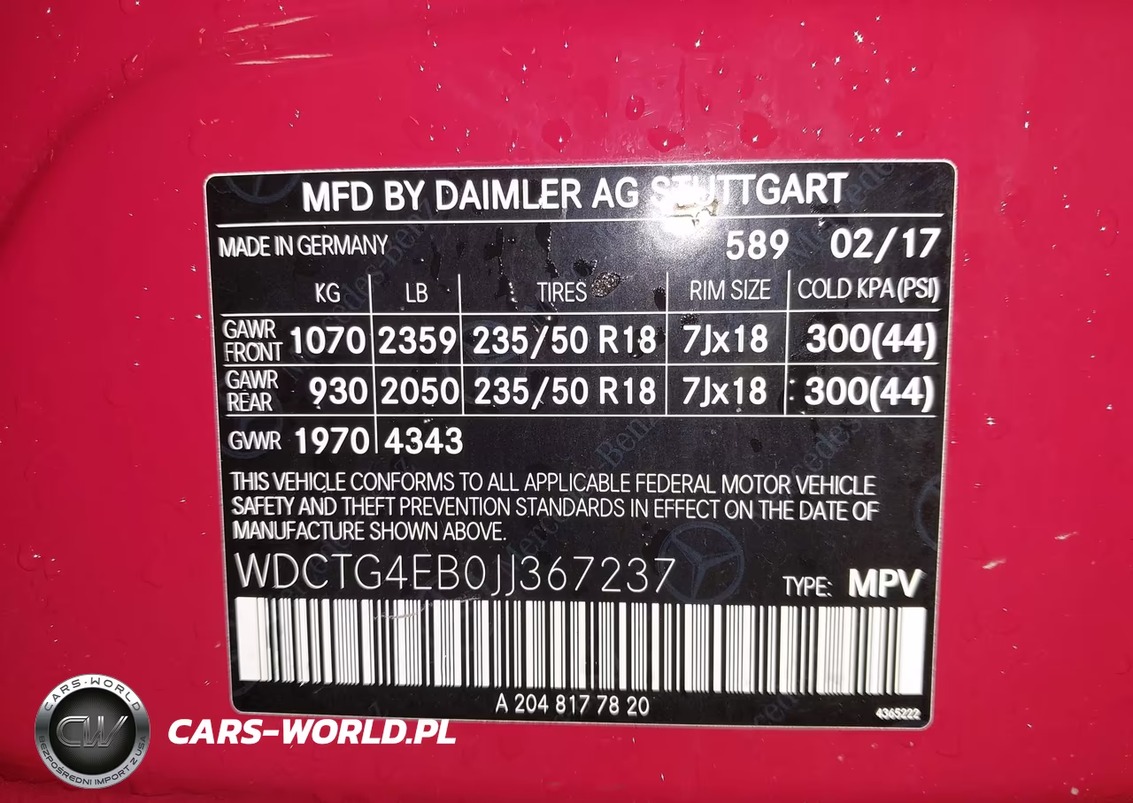 2018 Mercedes-Benz Gla 250 VIN:WDCTG4EB0JJ367237 - 9