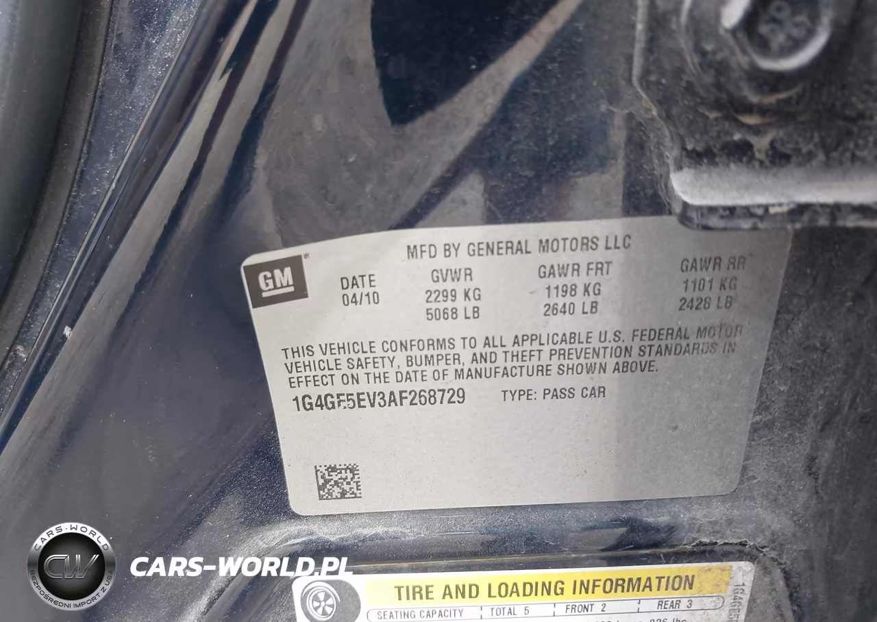 2010 Buick Lacrosse Cxs VIN:1G4GE5EV3AF268729 - 9