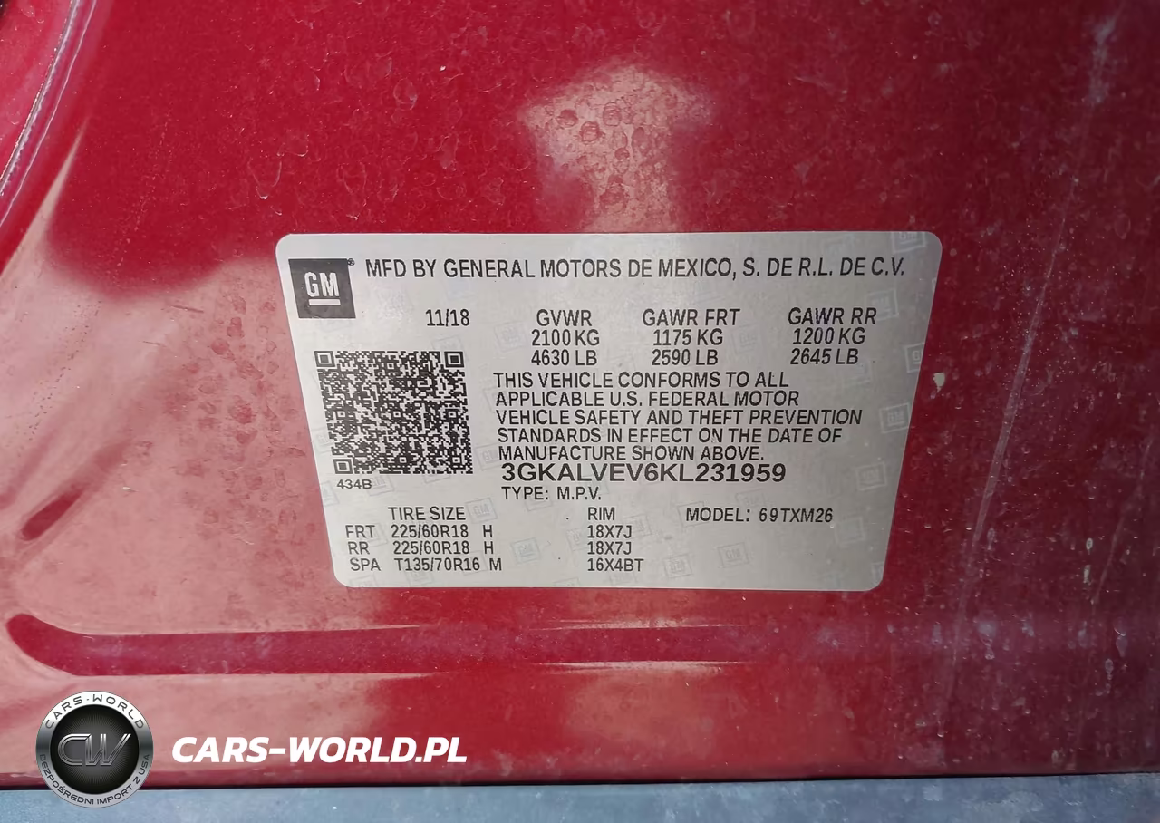 2019 GMC Terrain Slt VIN:3GKALVEV6KL231959 - 9
