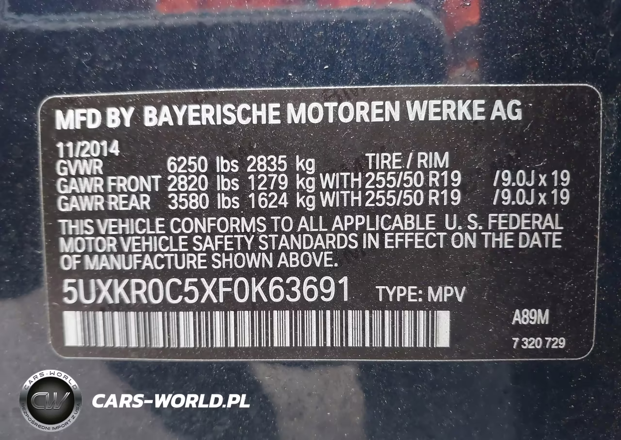 2015 BMW X5 xDrive35I VIN:5UXKR0C5XF0K63691 - 9