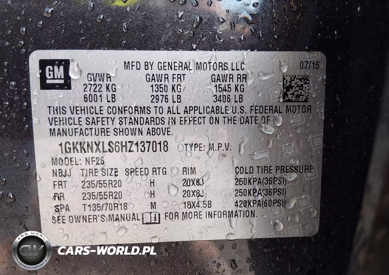 2017 GMC Acadia Denali VIN:1GKKNXLS6HZ137018 - 9