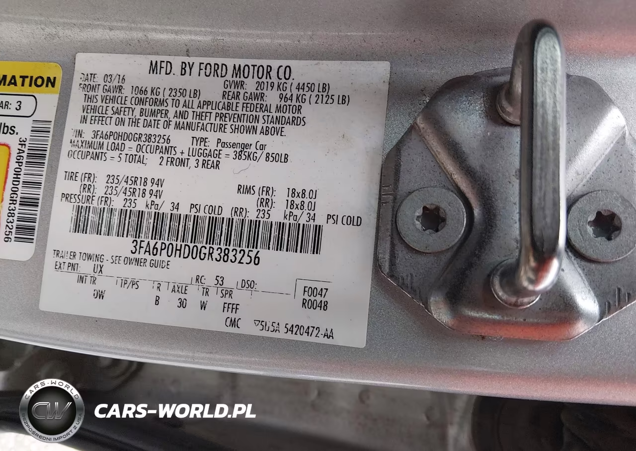 2016 Ford Fusion Se VIN:3FA6P0HD0GR383256 - 9