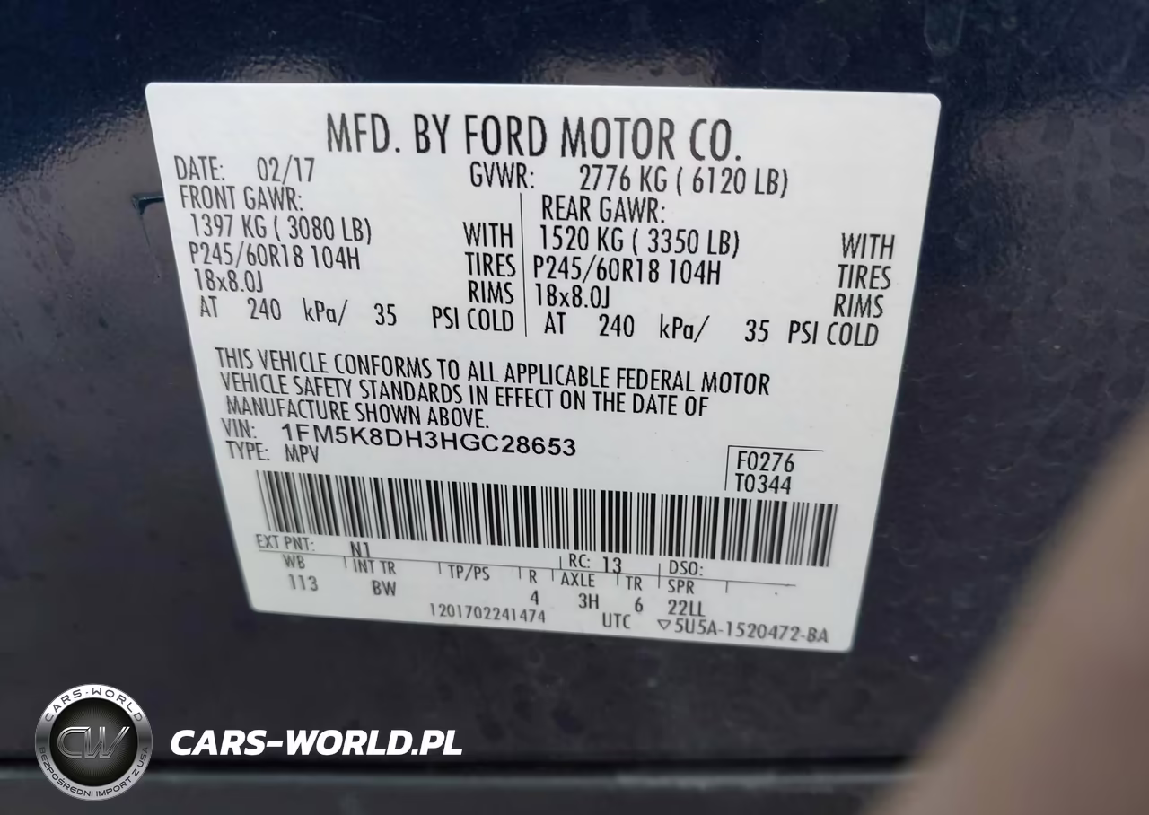 2017 Ford Explorer Xlt VIN:1FM5K8DH3HGC28653 - 9