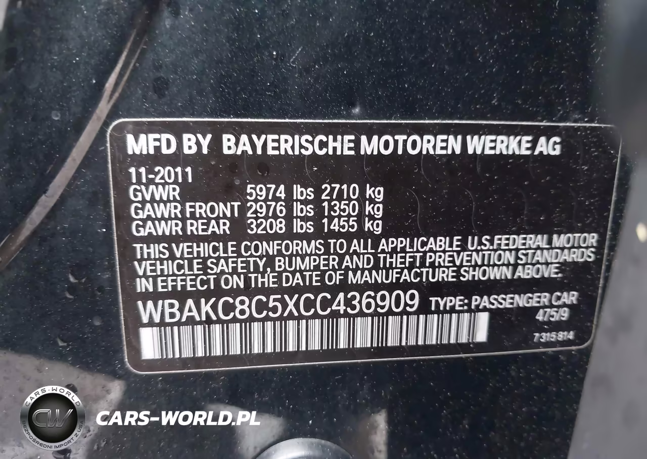 2012 BMW 750Li xDrive VIN:WBAKC8C5XCC436909 - 9