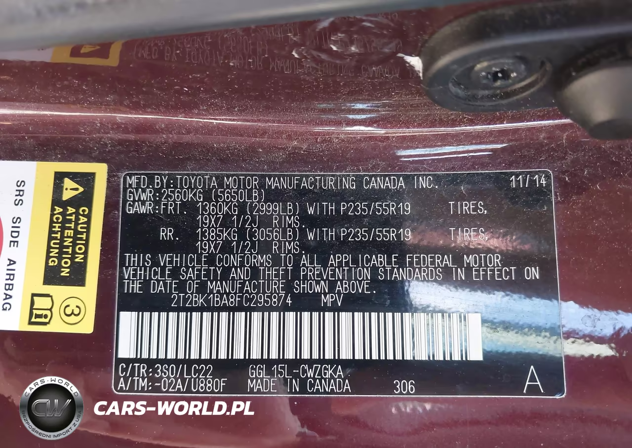 2015 Lexus Rx 350 F Sport VIN:2T2BK1BA8FC295874 - 9
