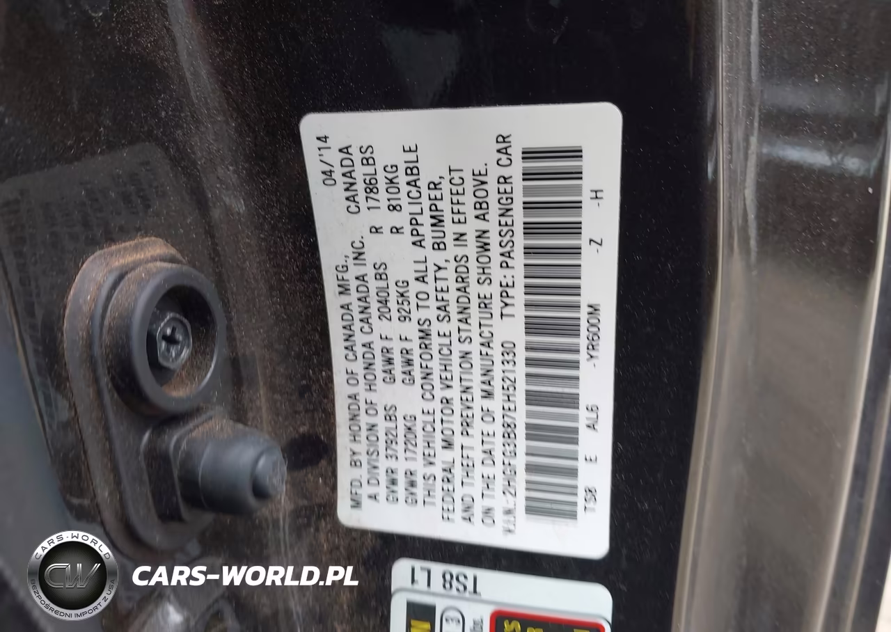 2014 Honda Civic Ex VIN:2HGFG3B87EH521330 - 9