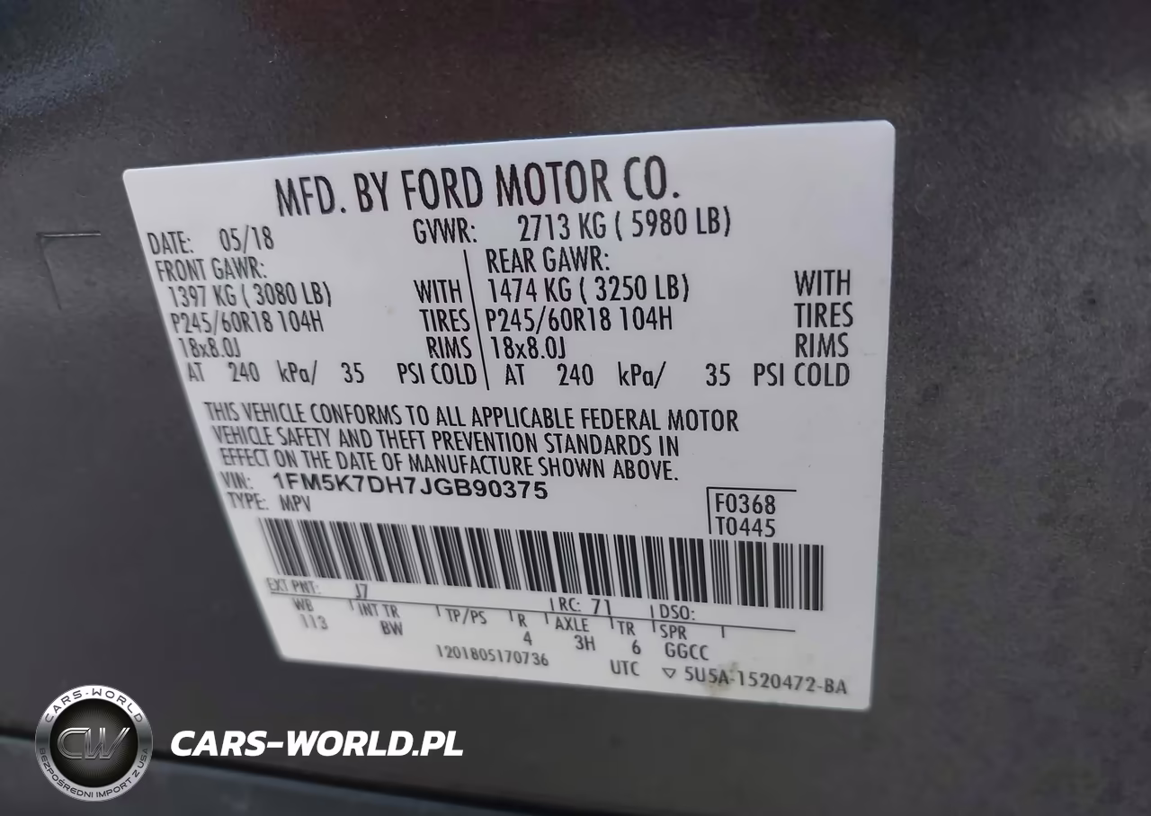 2018 Ford Explorer Xlt VIN:1FM5K7DH7JGB90375 - 9