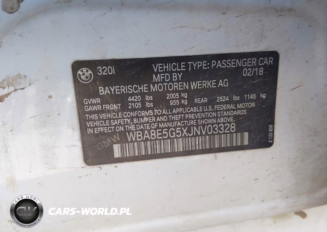 2018 BMW 320I xDrive VIN:WBA8E5G5XJNV03328 - 9