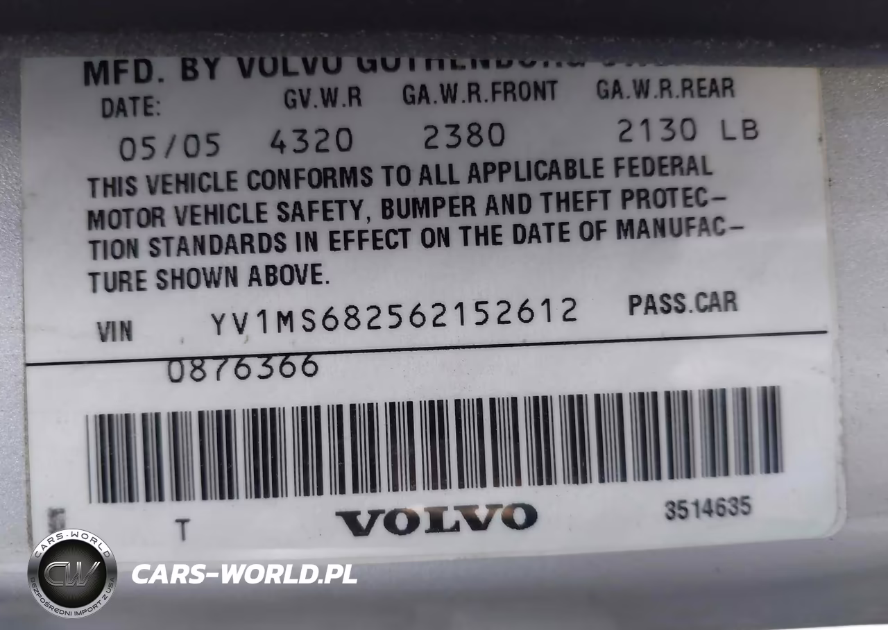 2006 Volvo S40 T5 VIN:YV1MS682562152612 - 9