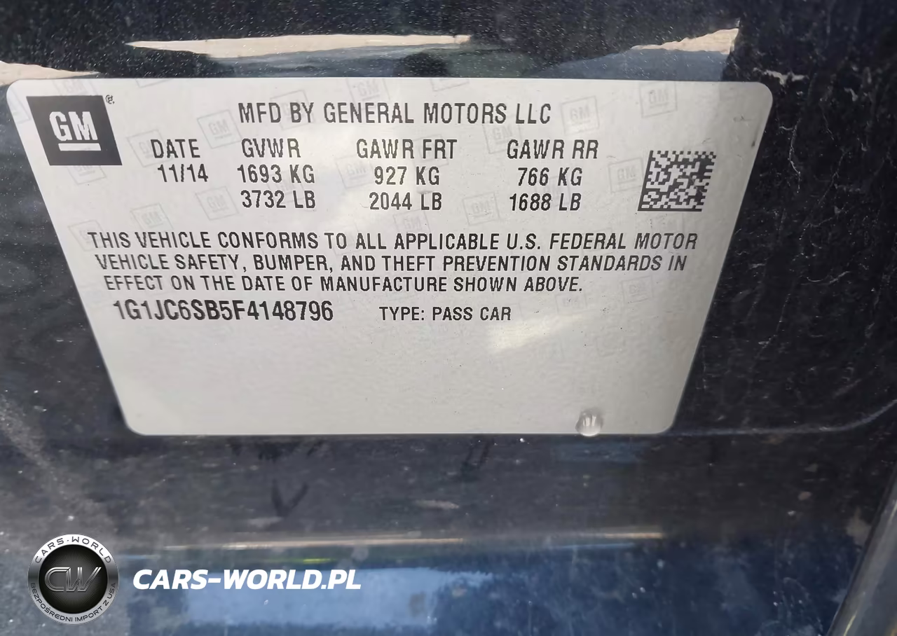 2015 Chevrolet Sonic Lt Auto VIN:1G1JC6SB5F4148796 - 9