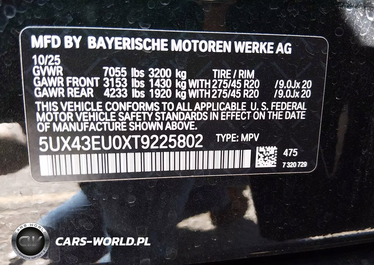 2026 BMW X5 Phev xDrive50E VIN:5UX43EU0XT9225802 - 9