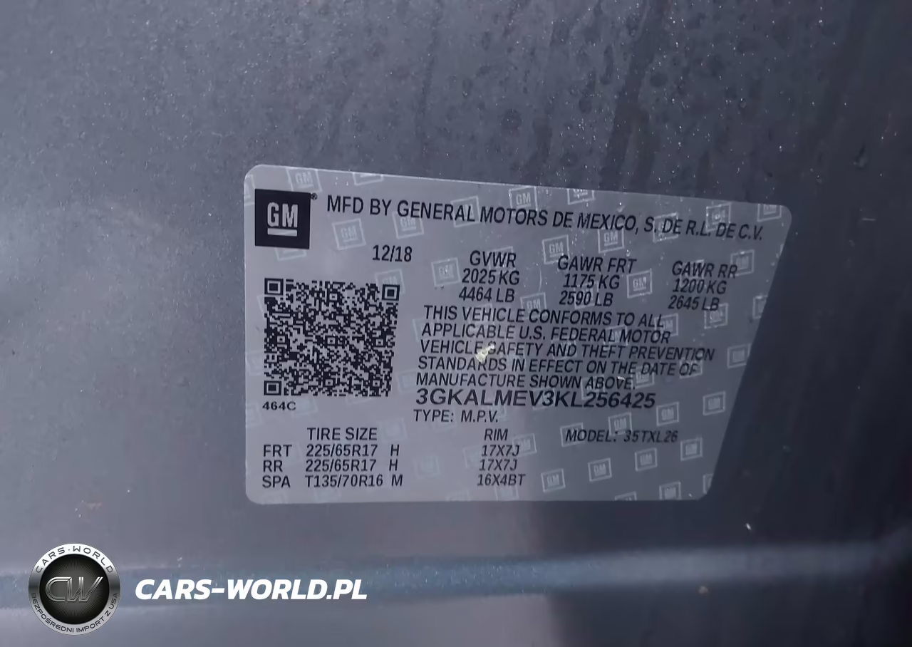 2019 GMC Terrain Sle VIN:3GKALMEV3KL256425 - 9