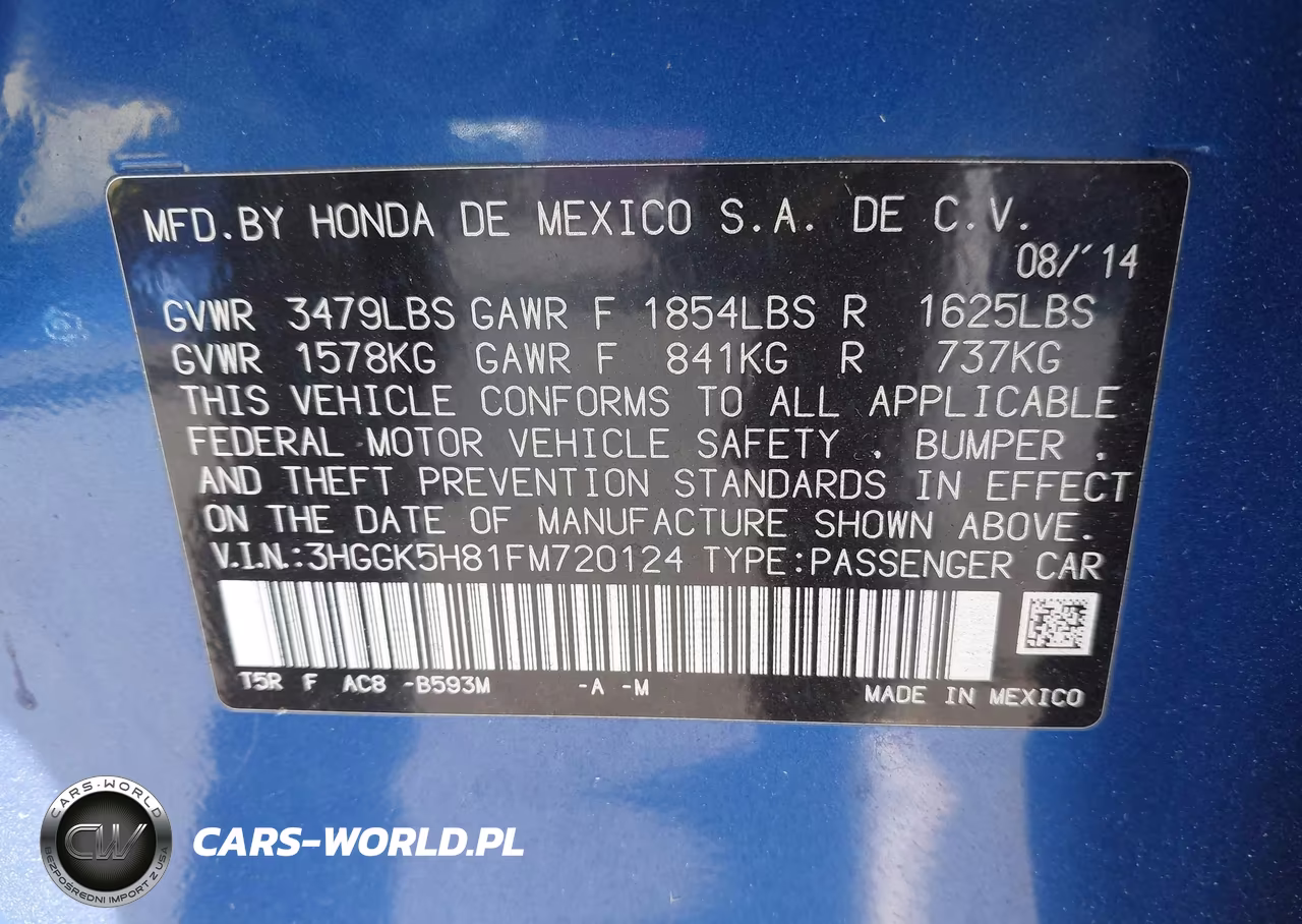 2015 Honda Fit Ex-Ex-L VIN:3HGGK5H81FM720124 - 9
