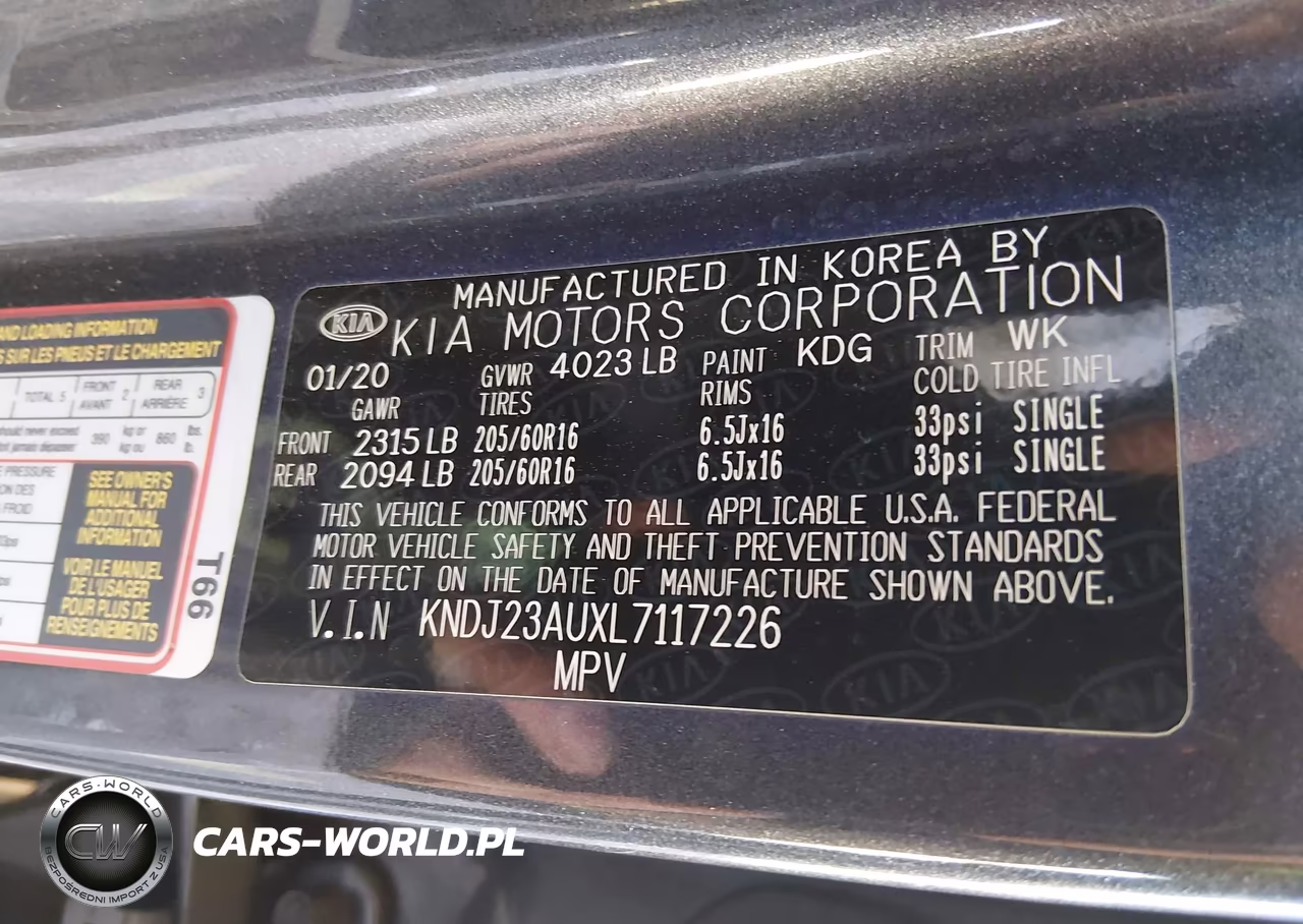 2020 Kia Soul S VIN:KNDJ23AUXL7117226 - 9