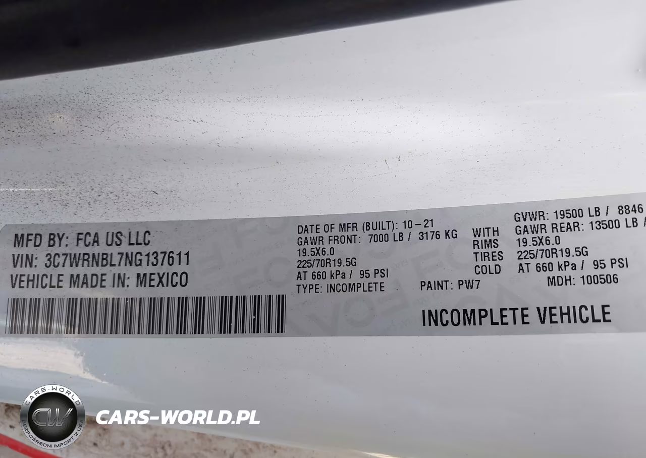 2022 Ram 5500 Chassis Tradesman-Slt VIN:3C7WRNBL7NG137611 - 8