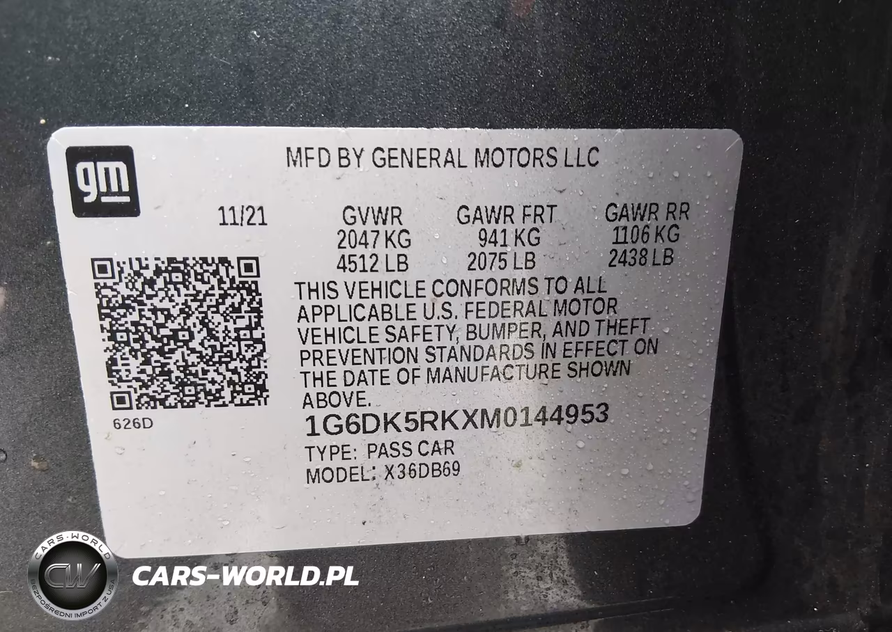 2021 Cadillac Ct4 Luxury VIN:1G6DK5RKXM0144953 - 9