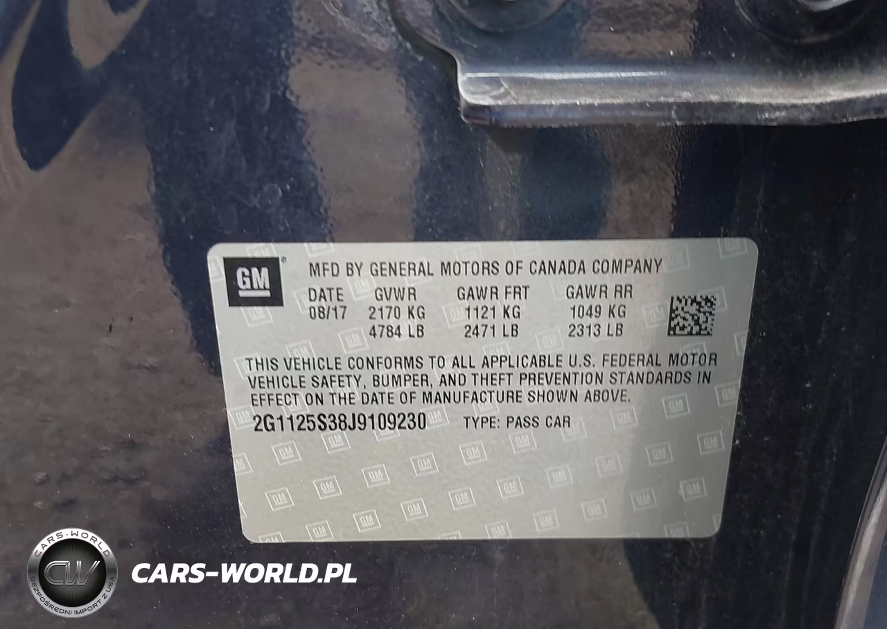 2018 Chevrolet Impala 2Lz VIN:2G1125S38J9109230 - 9