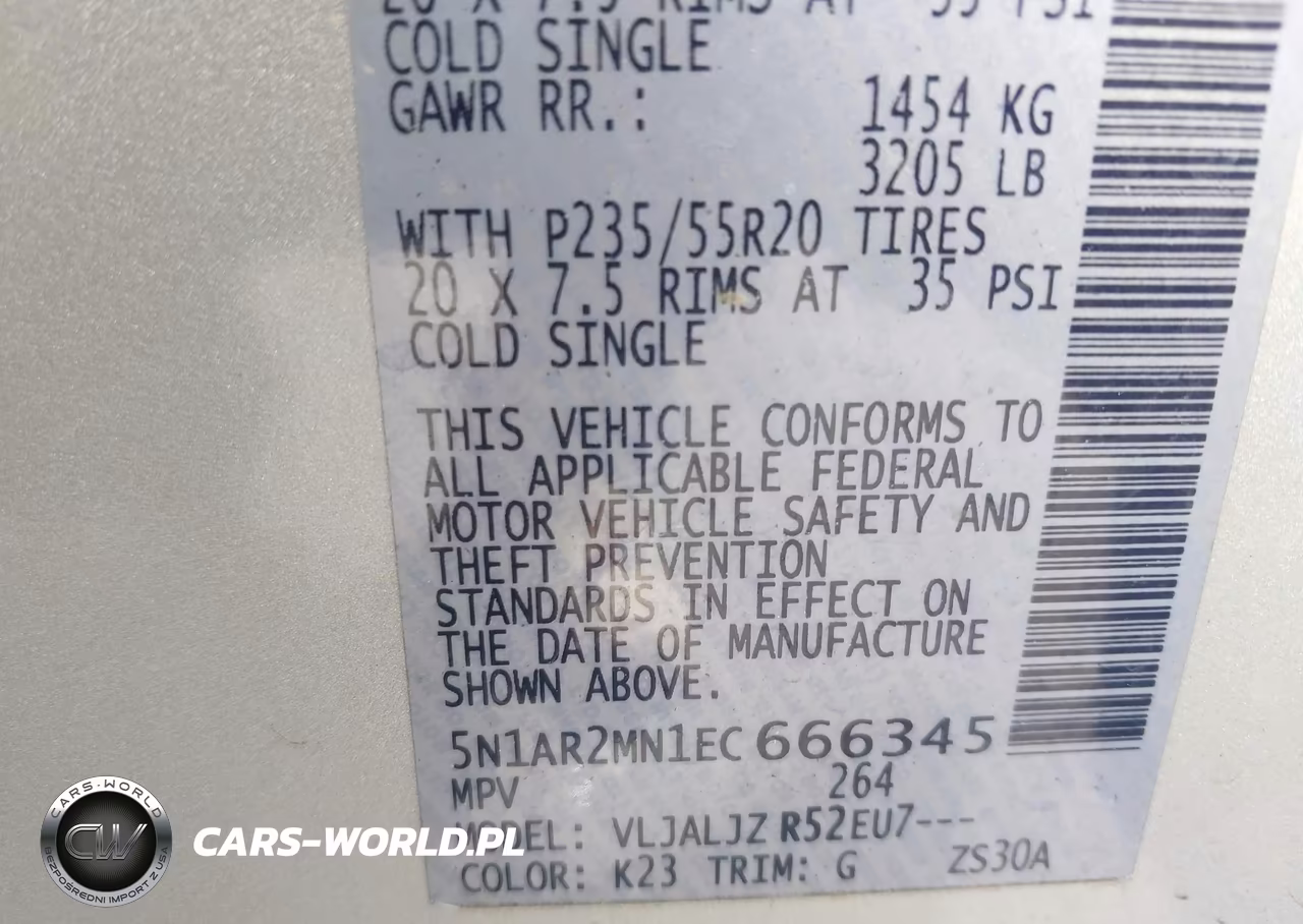 2014 Nissan Pathfinder Platinum VIN:5N1AR2MN1EC666345 - 9