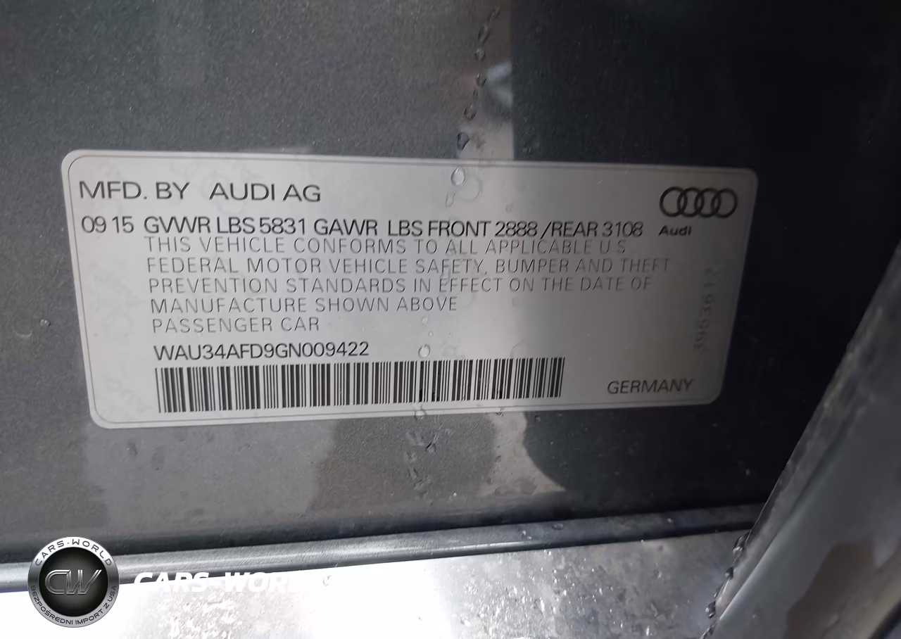 2016 Audi A8 L 3.0T VIN:WAU34AFD9GN009422 - 9
