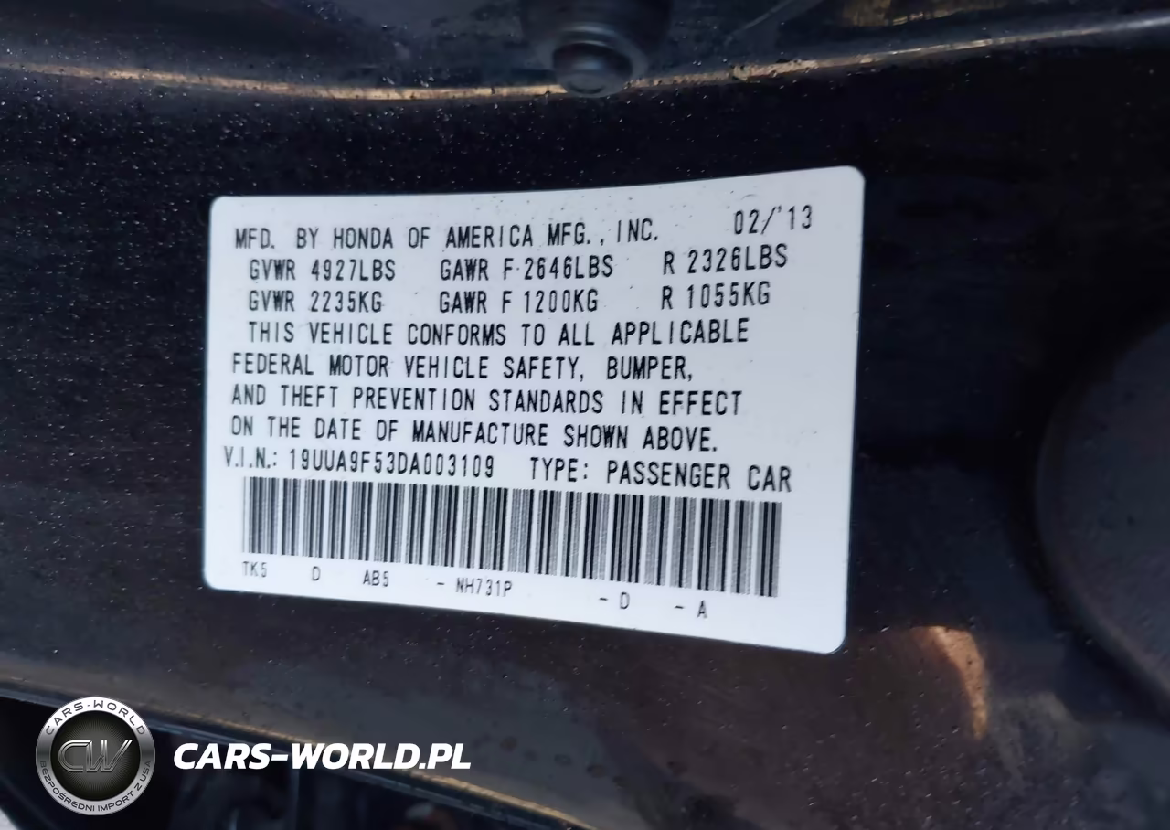 2013 Acura Tl 3.7 VIN:19UUA9F53DA003109 - 9