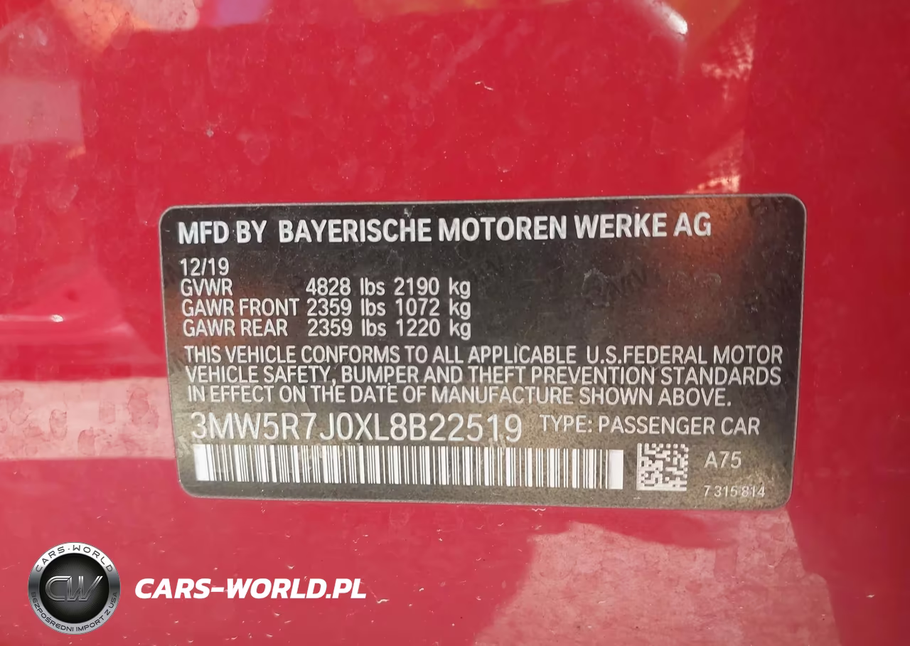 2020 BMW 330I xDrive VIN:3MW5R7J0XL8B22519 - 9