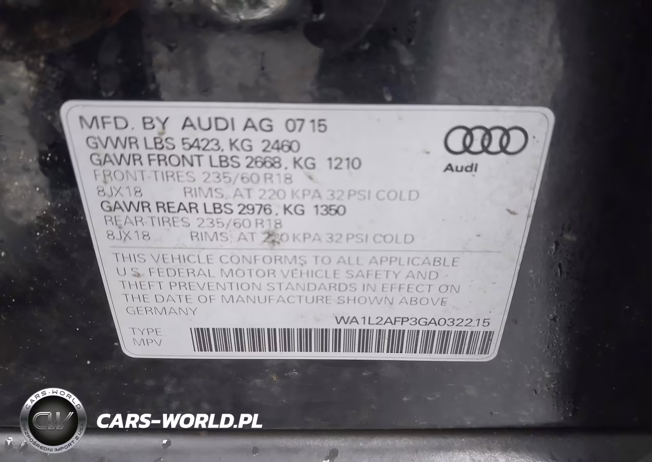 2016 Audi Q5 2.0T Premium VIN:WA1L2AFP3GA032215 - 9