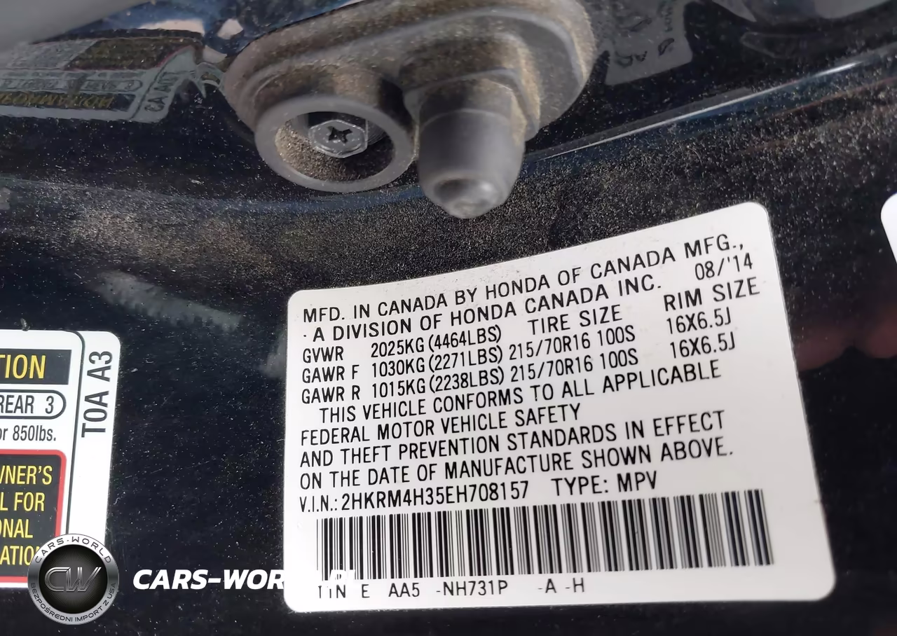 2014 Honda Cr-V Lx VIN:2HKRM4H35EH708157 - 9