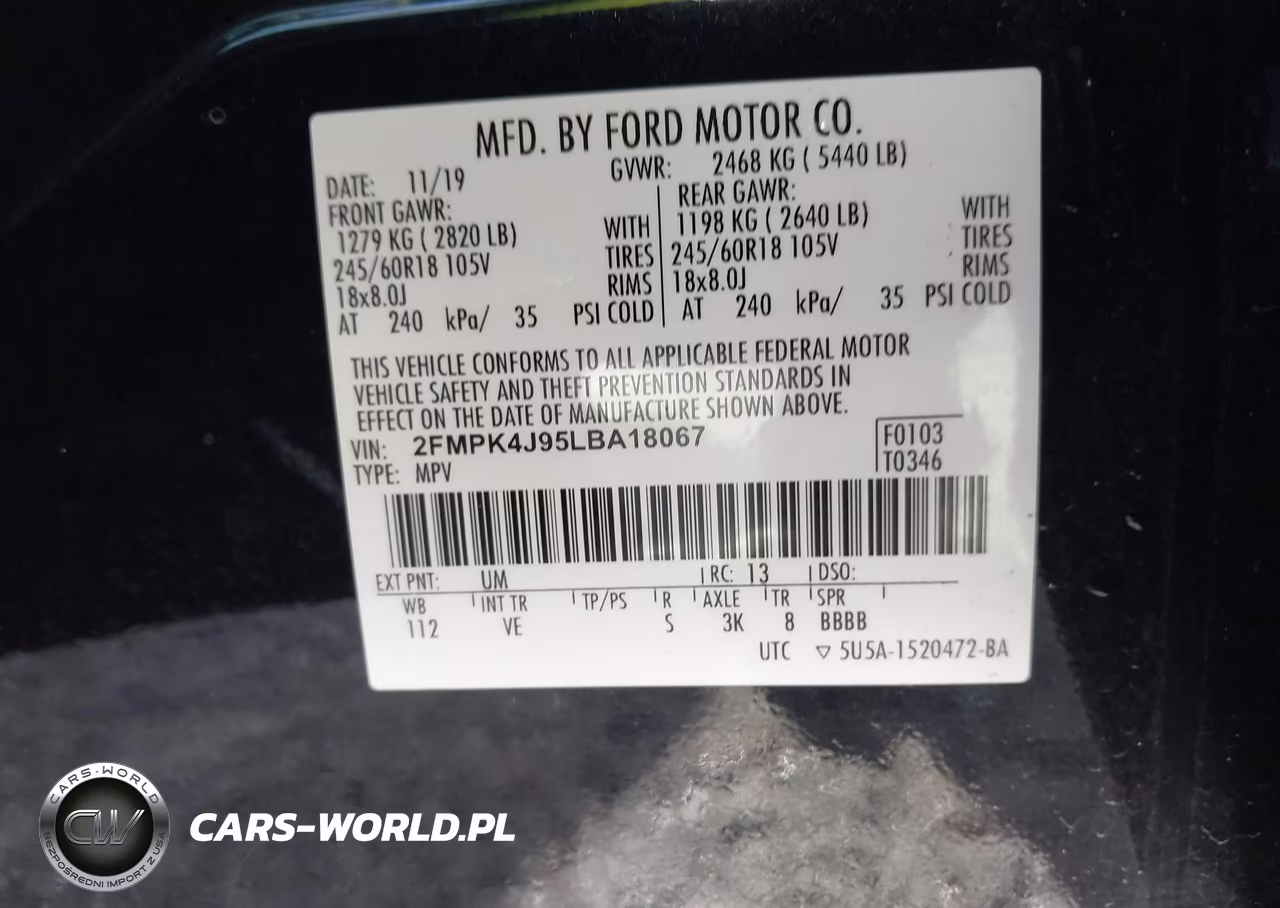 2020 Ford Edge Sel VIN:2FMPK4J95LBA18067 - 9