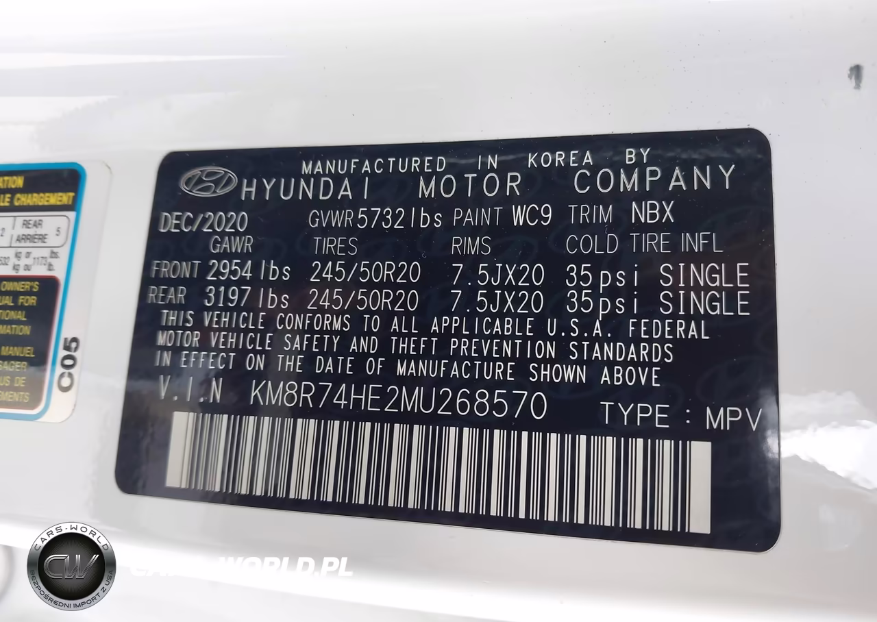 2021 Hyundai Palisade Calligraphy VIN:KM8R74HE2MU268570 - 9