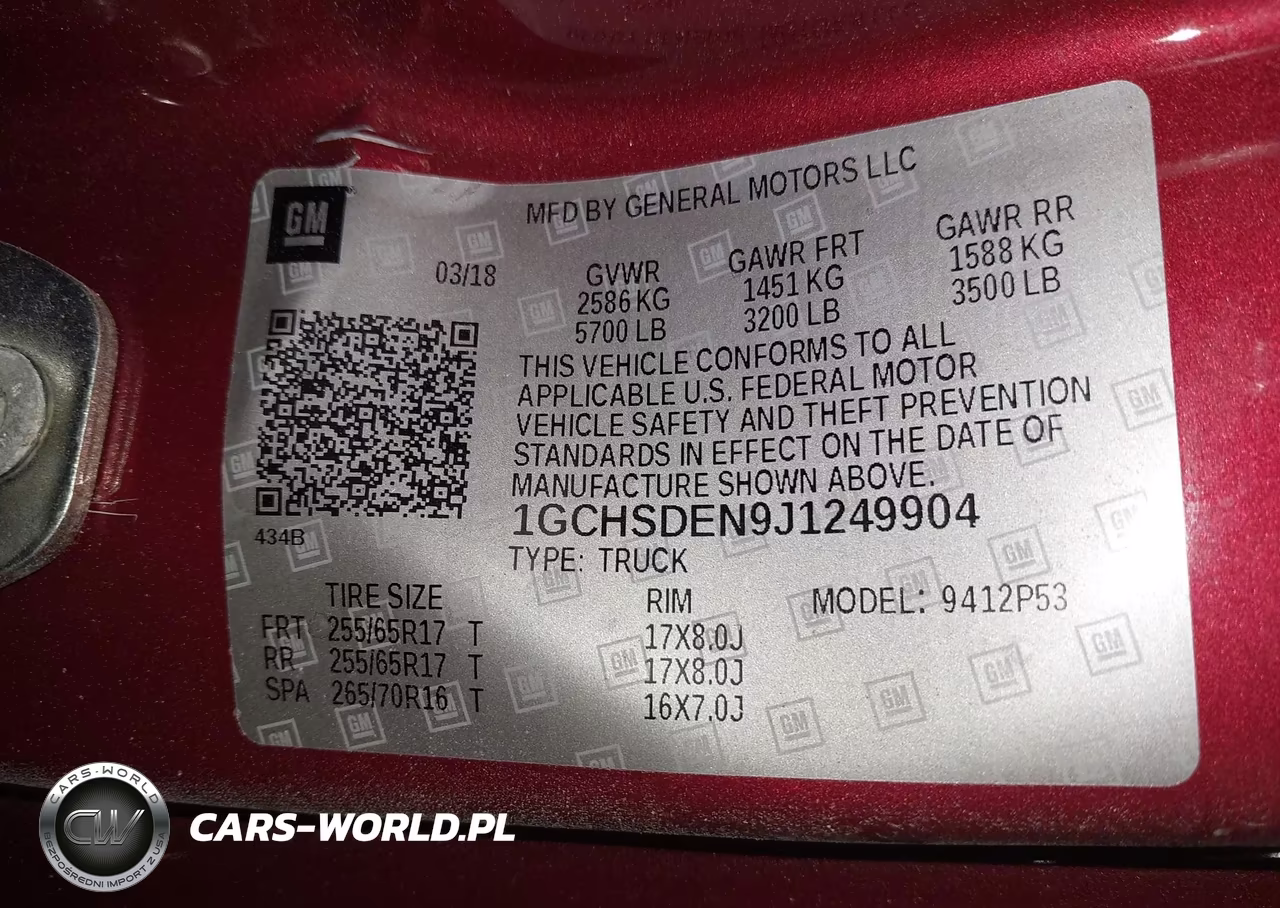 2018 Chevrolet Colorado Z71 VIN:1GCHSDEN9J1249904 - 9