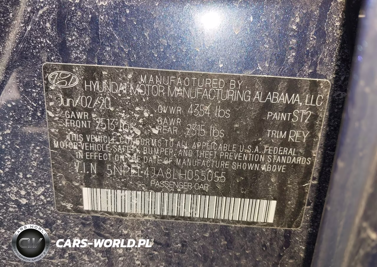 2020 Hyundai Sonata Sel VIN:5NPEL4JA8LH055055 - 9