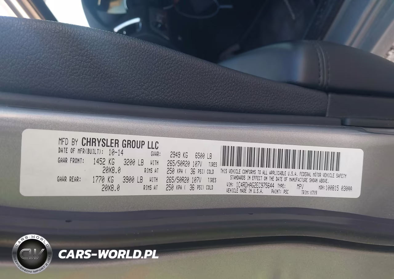 2014 Dodge Durango Sxt VIN:1C4RDHAG2EC975644 - 9