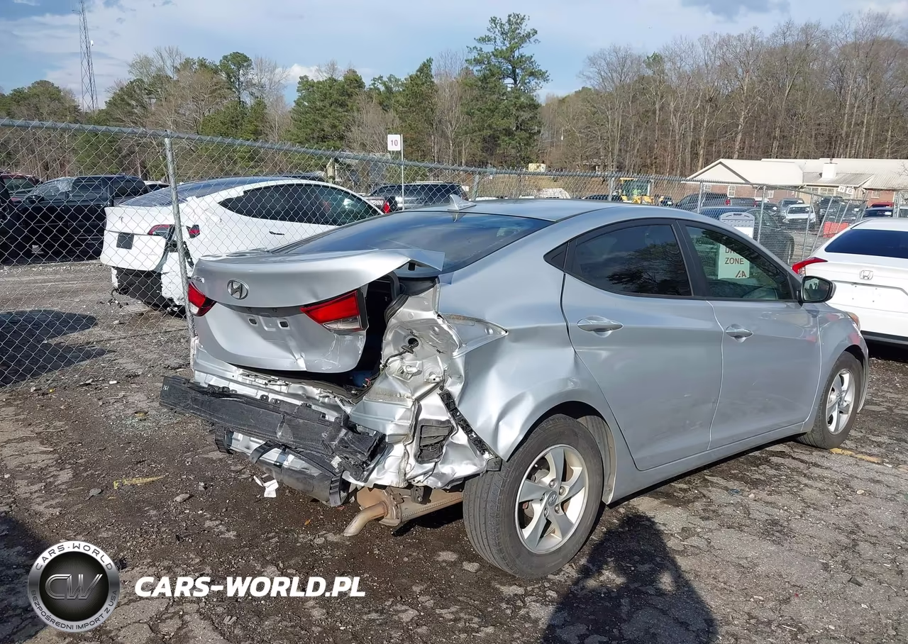 2014 Hyundai Elantra Se VIN:5NPDH4AEXEH516792 - 6