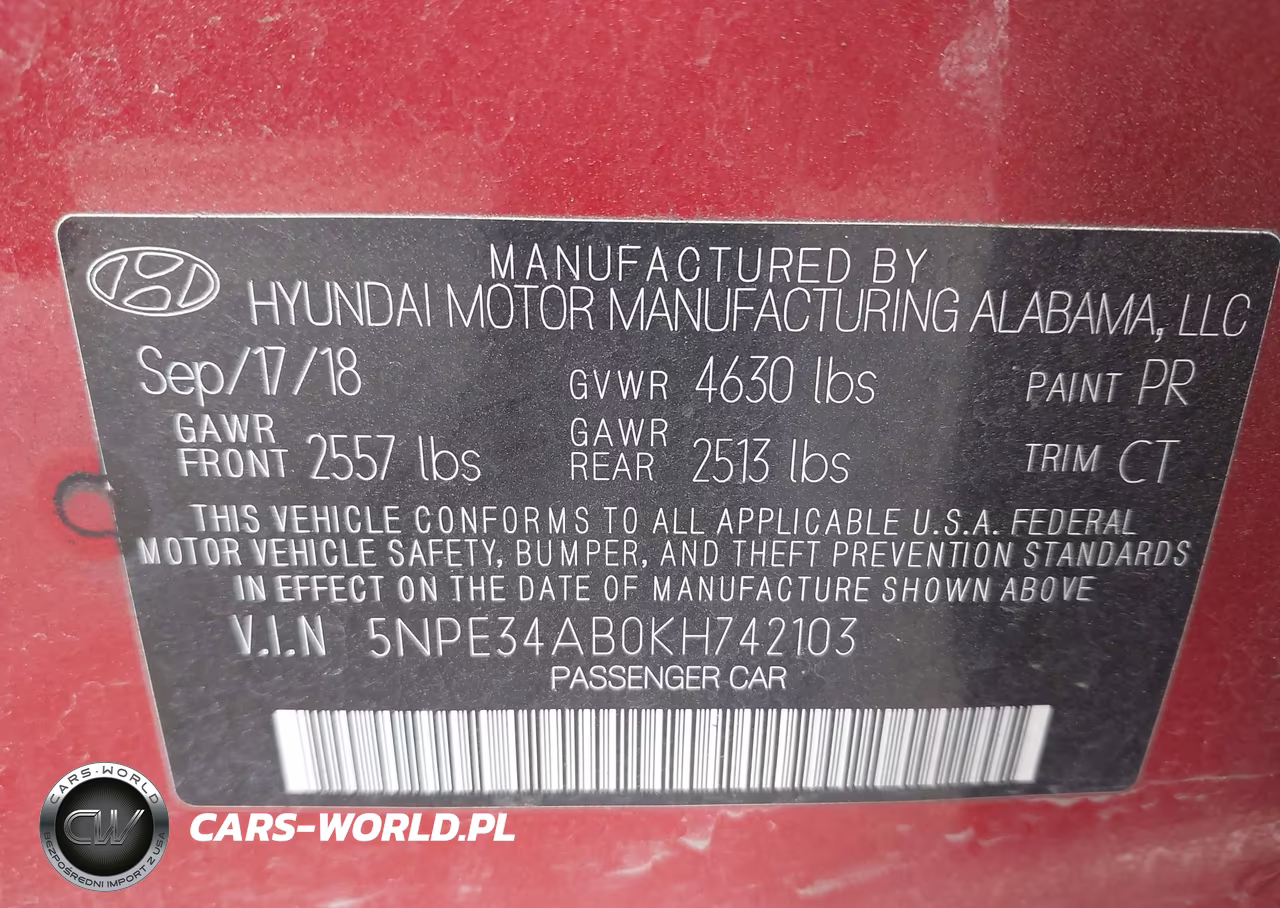 2019 Hyundai Sonata Limited 2.0T VIN:5NPE34AB0KH742103 - 9