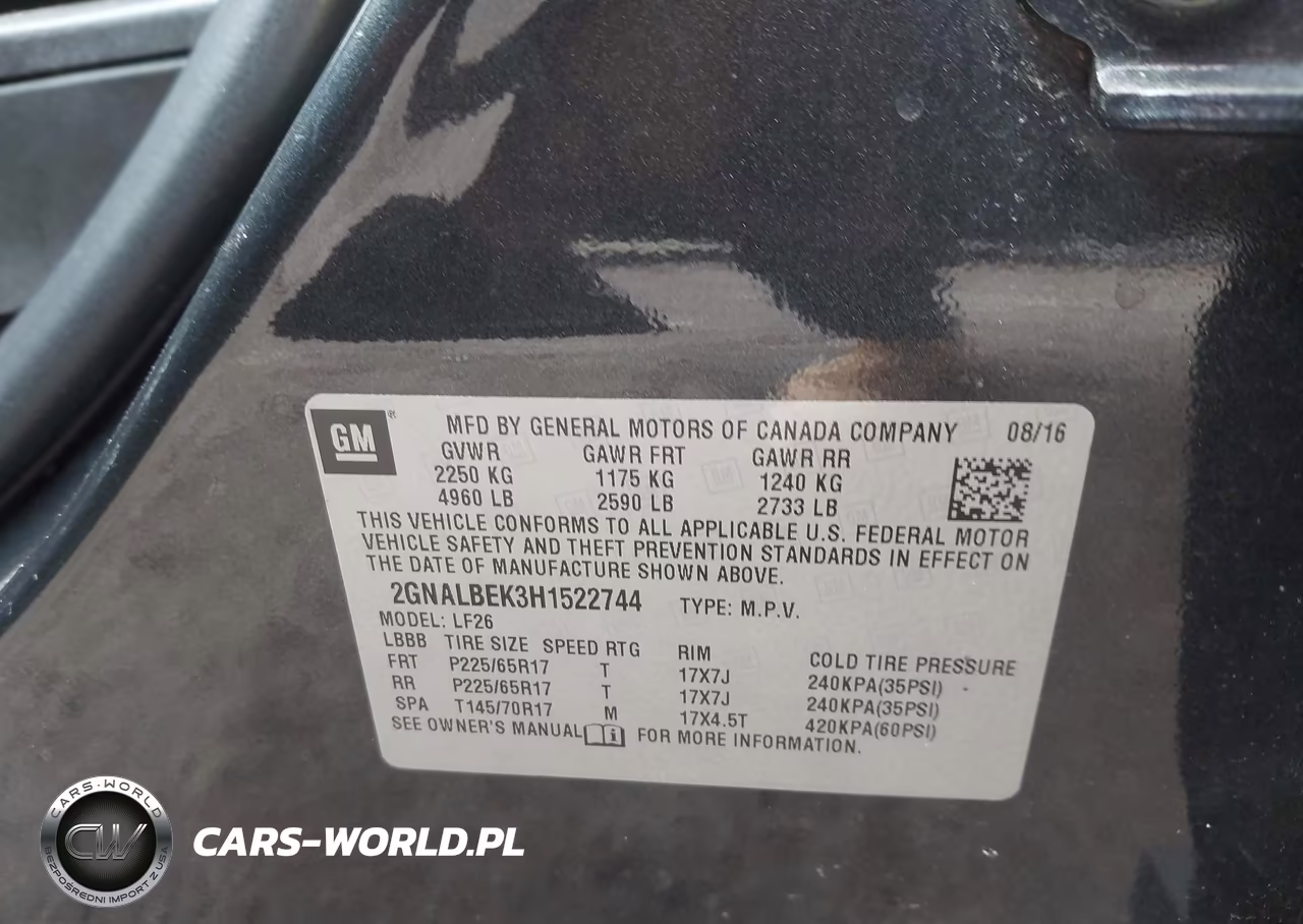 2017 Chevrolet Equinox Ls VIN:2GNALBEK3H1522744 - 9