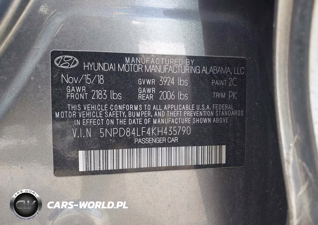 2019 Hyundai Elantra Sel VIN:5NPD84LF4KH435790 - 9
