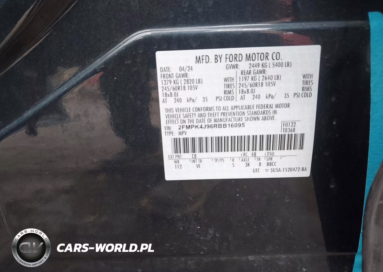 2024 Ford Edge Sel VIN:2FMPK4J96RBB16095 - 9