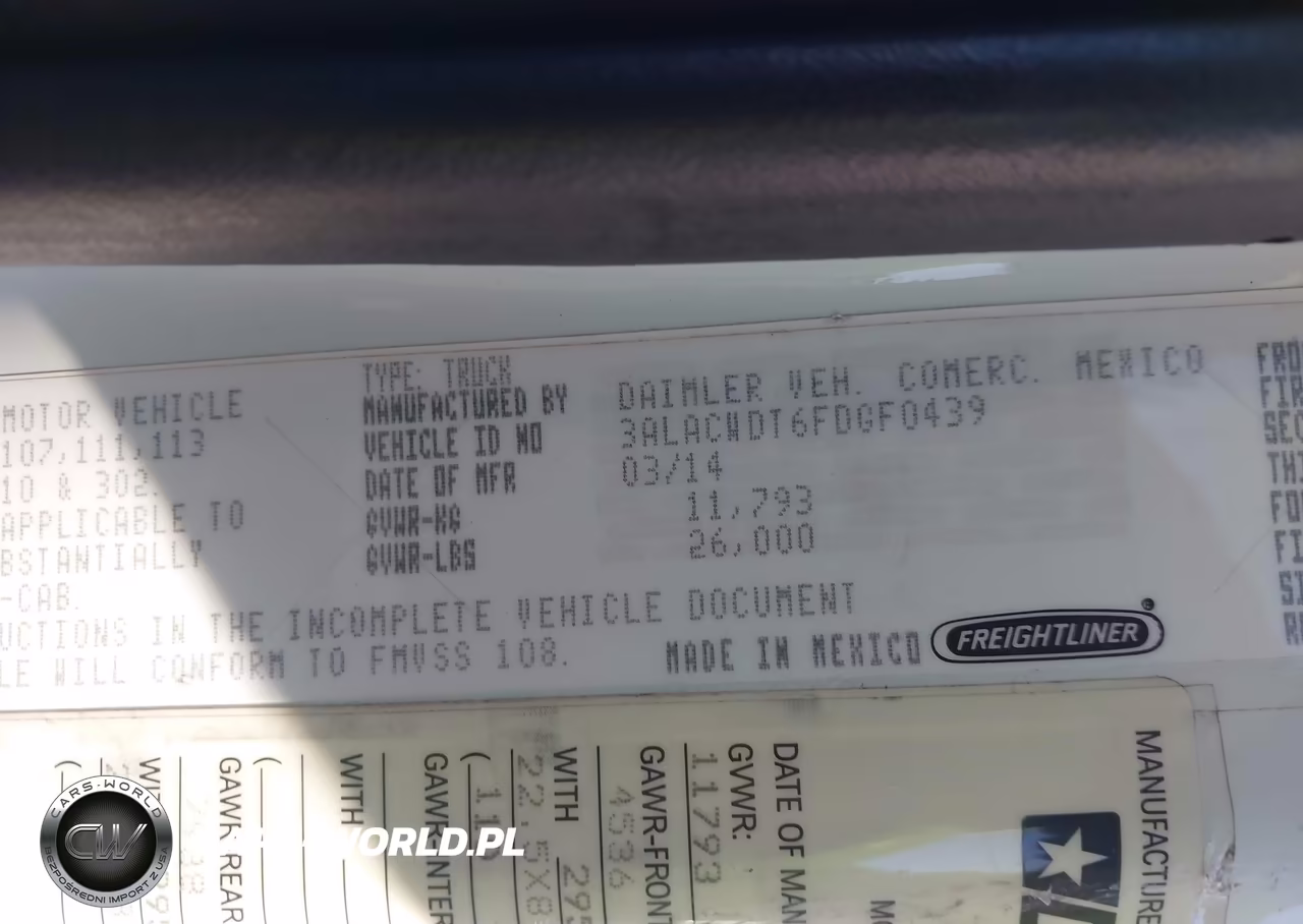2015 Freightliner M2 106 Medium Duty VIN:3ALACWDT6FDGF0439 - 8