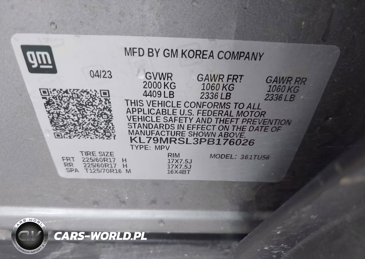 2023 Chevrolet Trailblazer Awd Lt VIN:KL79MRSL3PB176026 - 9