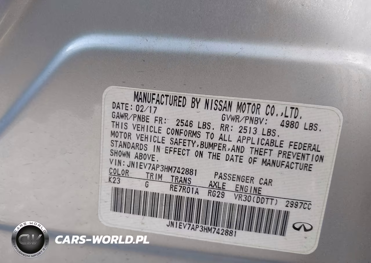 2017 Infiniti Q50 3.0T Signature Edition VIN:JN1EV7AP3HM742881 - 9