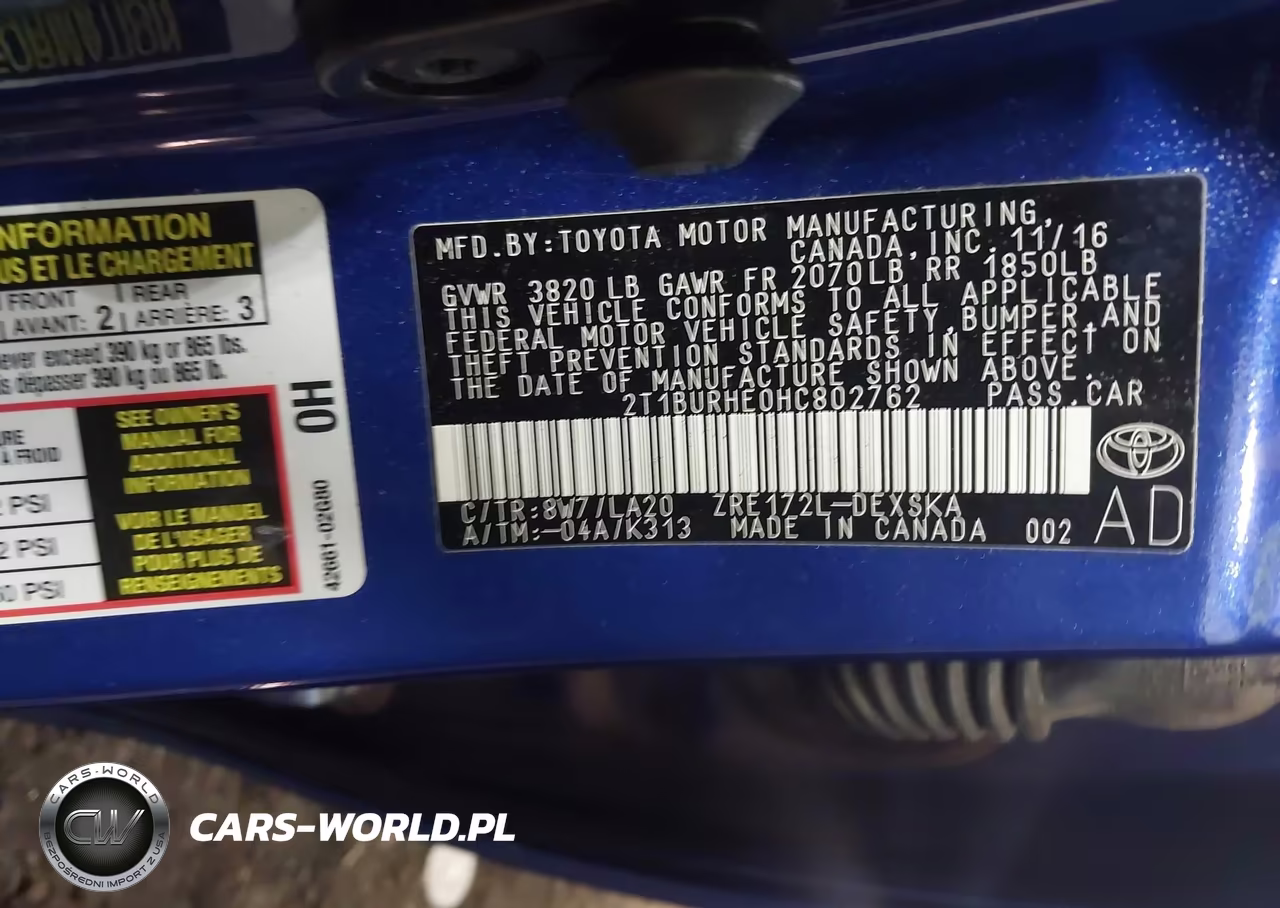 2017 Toyota Corolla Xse VIN:2T1BURHE0HC802762 - 9