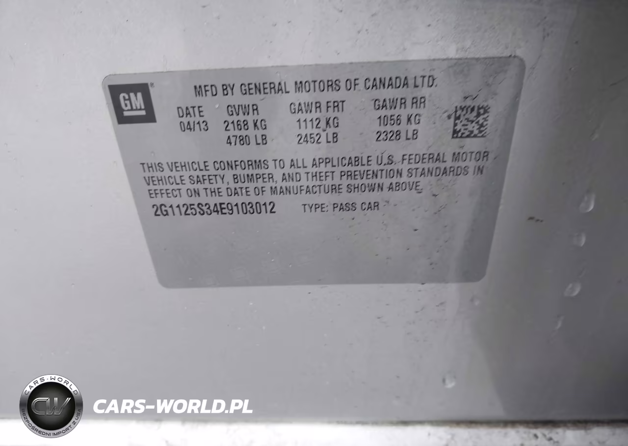 2014 Chevrolet Impala 2Lt VIN:2G1125S34E9103012 - 9
