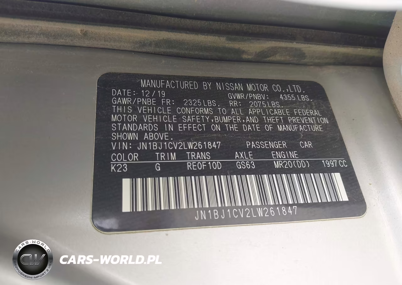 2020 Nissan Rogue Sport S Fwd Xtronic Cvt VIN:JN1BJ1CV2LW261847 - 9
