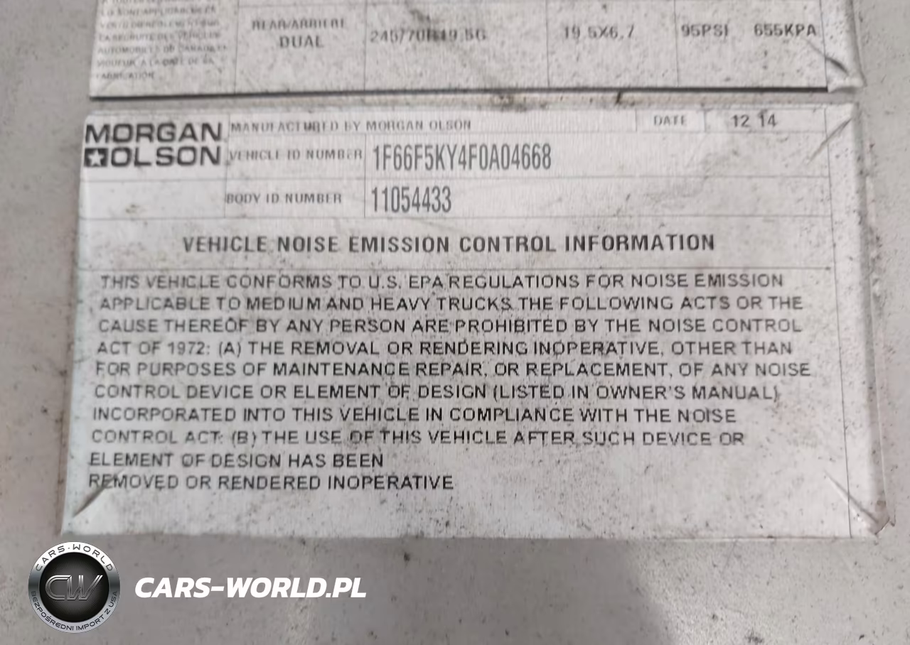2015 Ford F-59 Commercial Stripped VIN:1F66F5KY4F0A04668 - 8