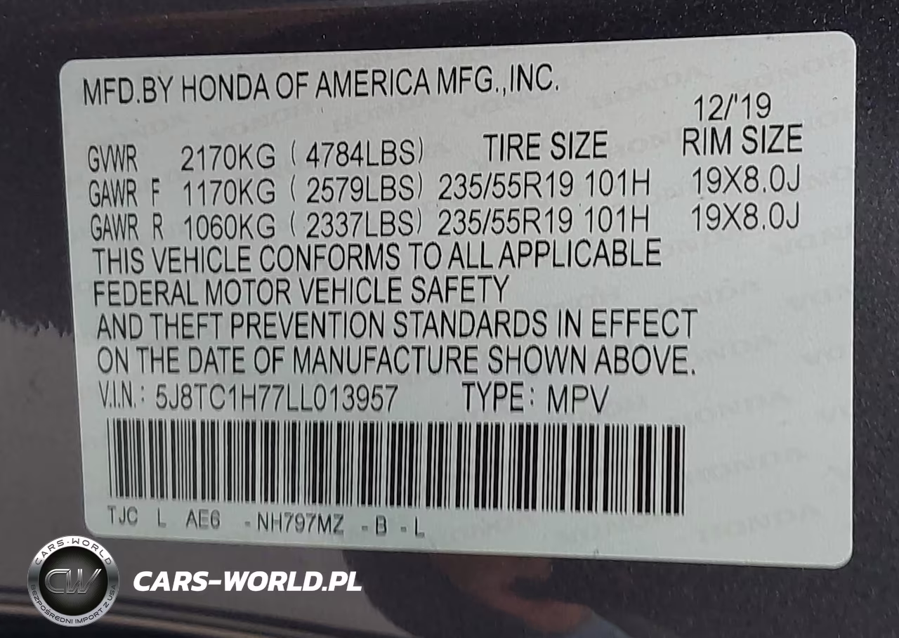 2020 Acura Rdx Advance Package VIN:5J8TC1H77LL013957 - 9