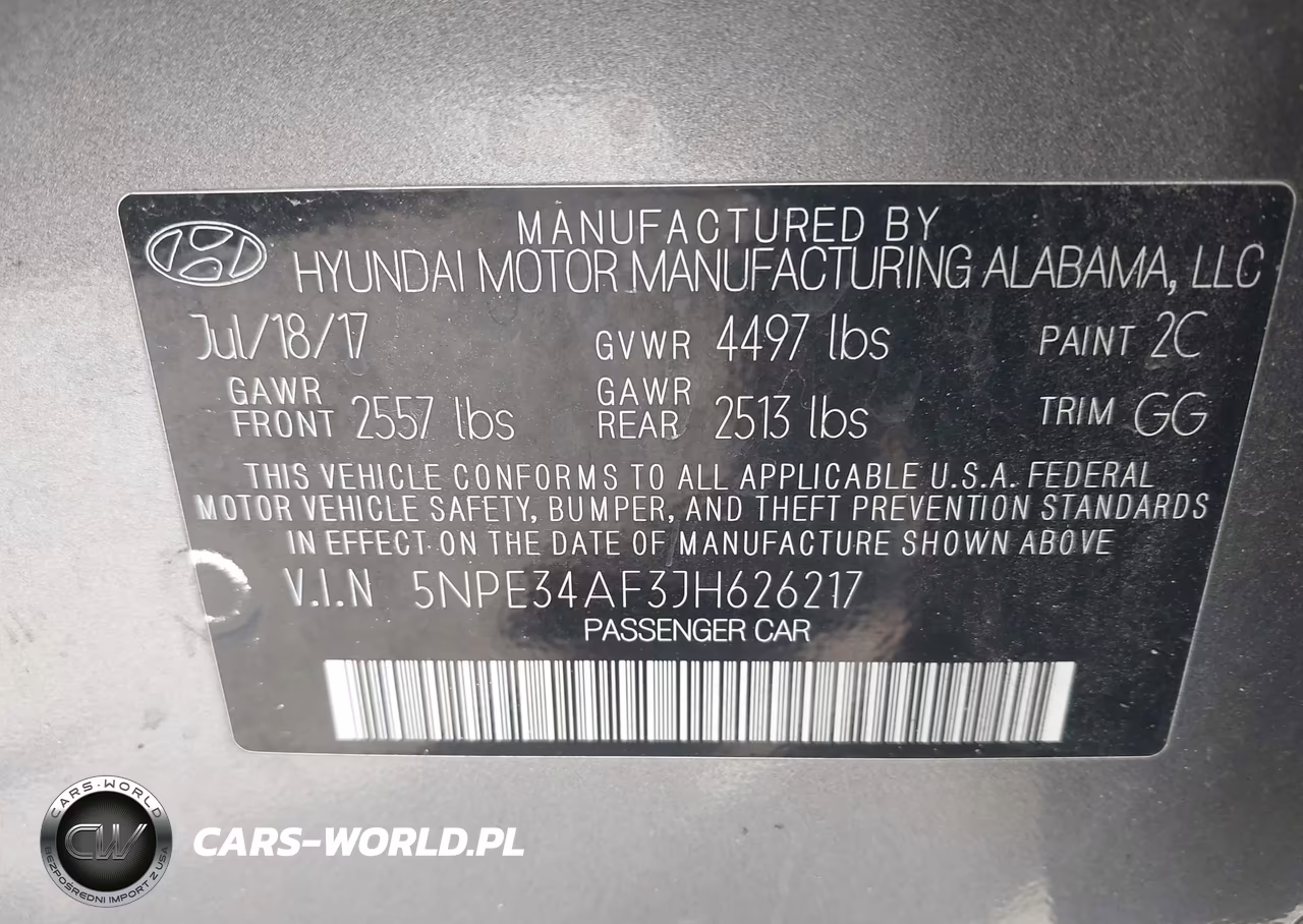 2018 Hyundai Sonata Sel VIN:5NPE34AF3JH626217 - 9