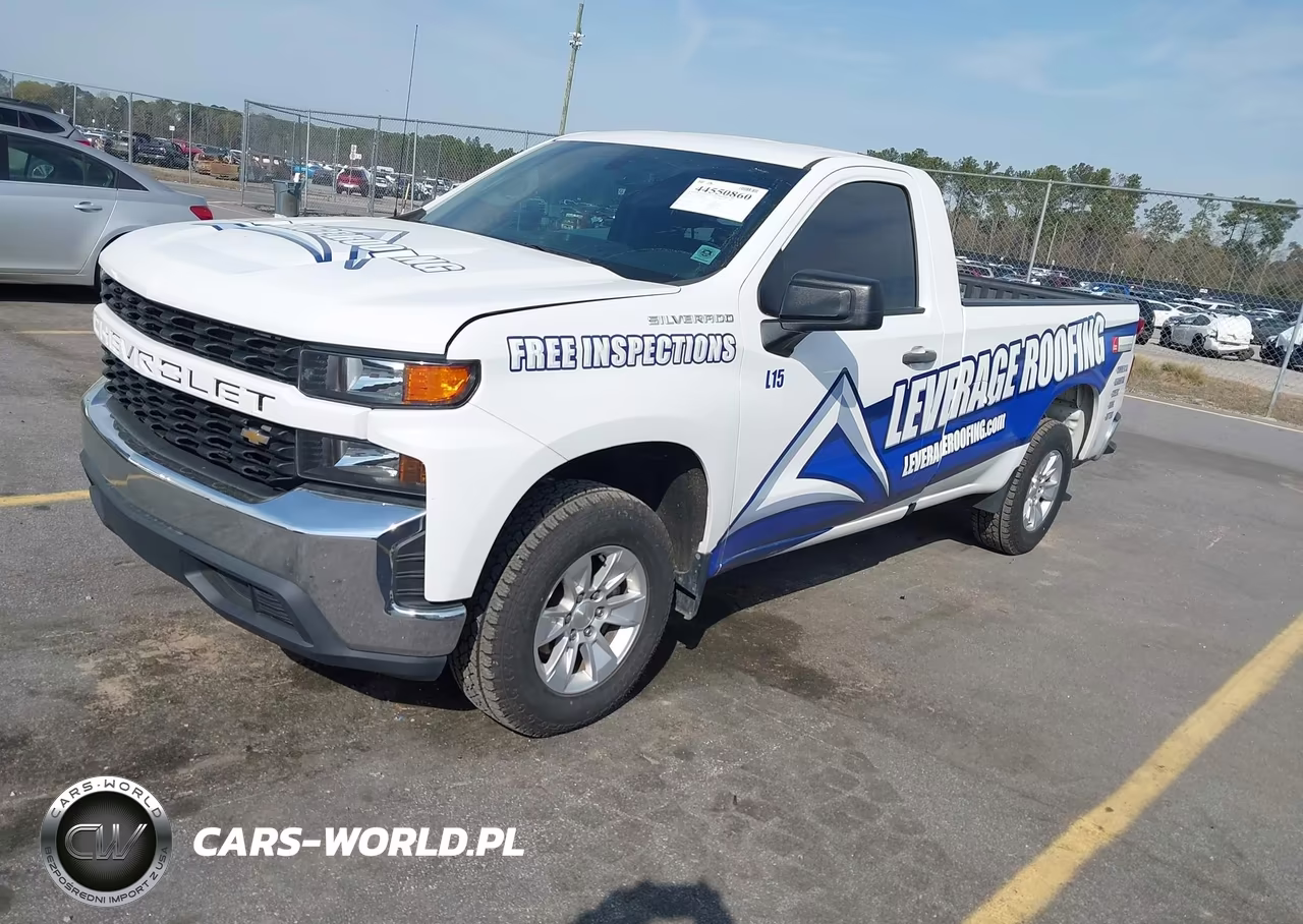 2020 Chevrolet Silverado 1500 2Wd Long Bed Wt VIN:3GCNWAEF2LG445895 - 2